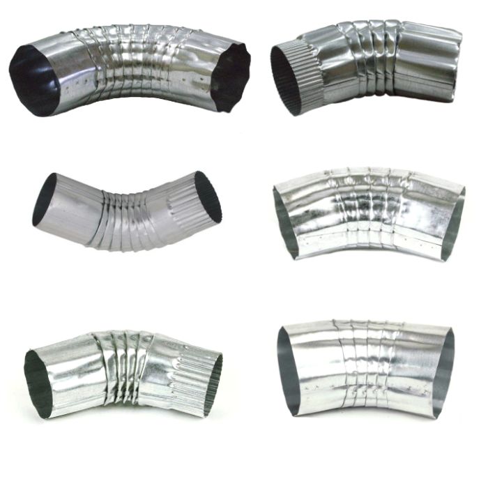 Berger Round Corrugated Elbow Galvanized