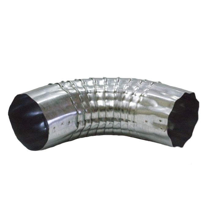 Berger Round Corrugated Elbow 90 Degrees Galvanized 5"