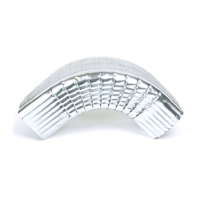 Berger Square Corrugated Elbow A-Bend 90 Degrees Galvanized 4"x5"