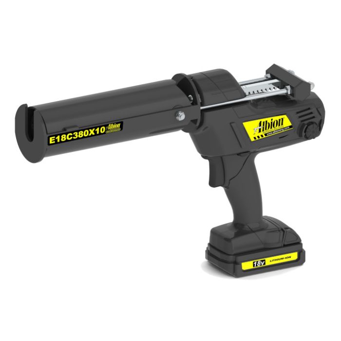 Albion E18C380X10 Cordless Co-Axial Cartridge Caulk Gun 18v