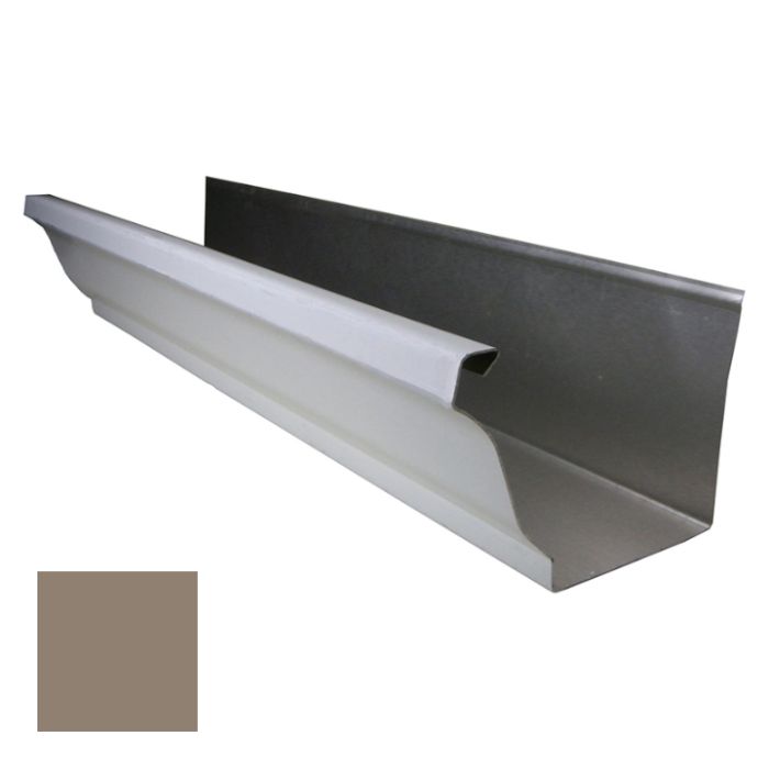 Lakefront Sheet Metal Seamless Aluminum Gutter K-Style 5" .032ga Clay / Hickory 1 ft