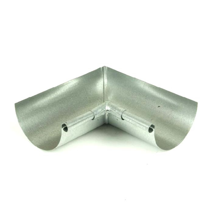 Berger Half Round Inside Box Miter 90 Degrees Galvanized 5"