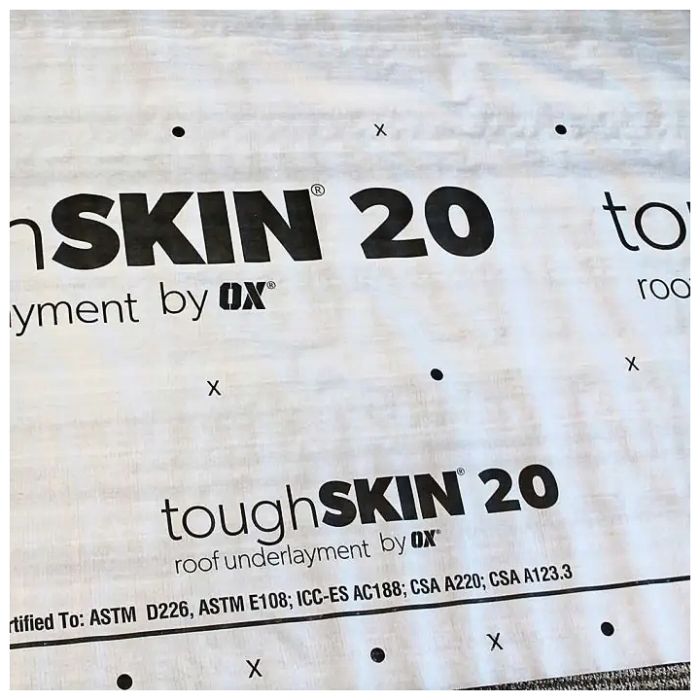 OX Engineered Products ToughSkin 20 Roofing Underlayment 4'x250'