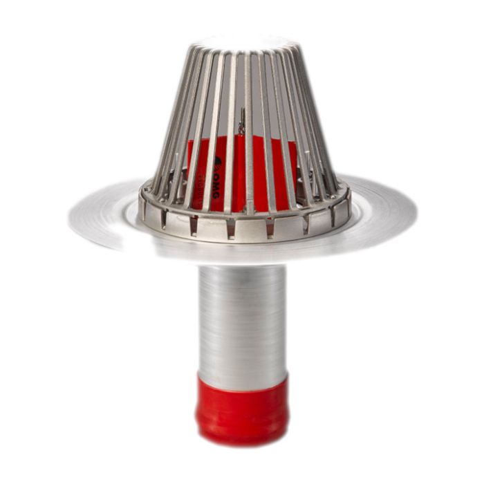 OMG SPTTPO6A SpeedTite TPO Coated Aluminum Drain 6"