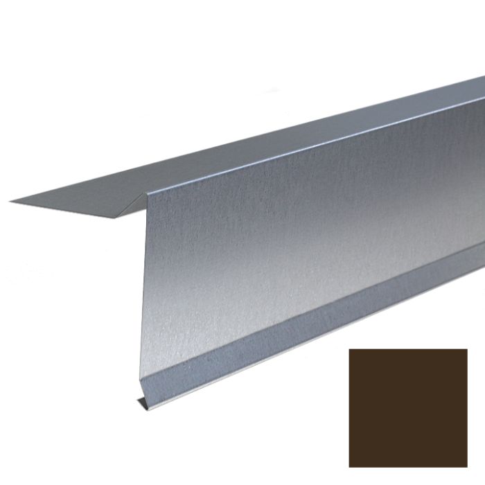 Lakefront Sheet Metal Gravel Stop 5" Face Kynar Tudor Brown