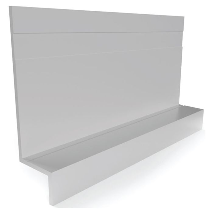 Tamlyn XZH58-CA XtremeTrim 5/8" Horizontal Z Standard 3/8" Lip, 1-1/2" Back - 10' Clear Anodized EA