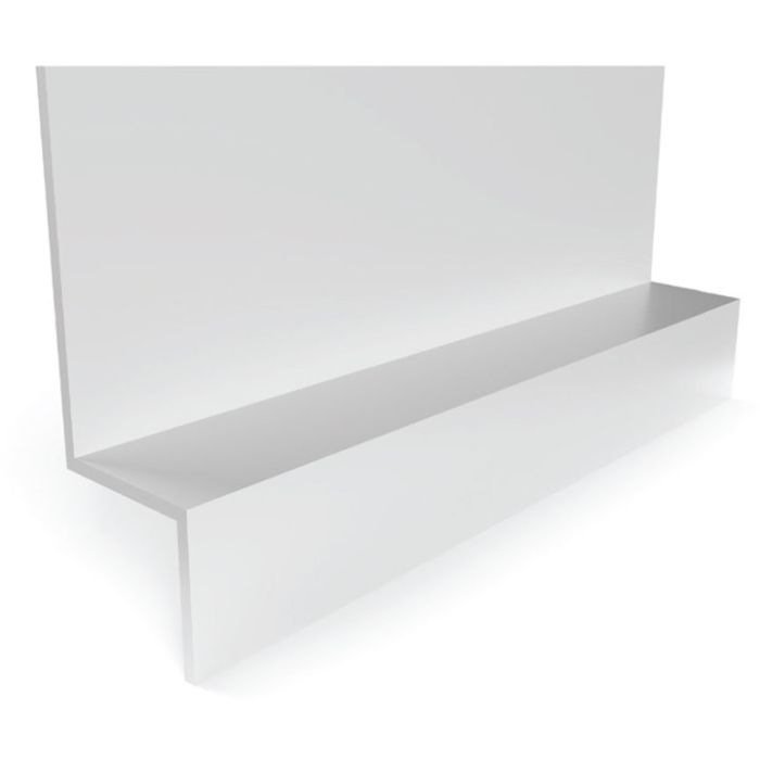Tamlyn XZS7168-CA XtremeTrim 7/16" Horizontal Z Basic - 3/8" Lip, 1" Back - 8' Clear Anodized EA