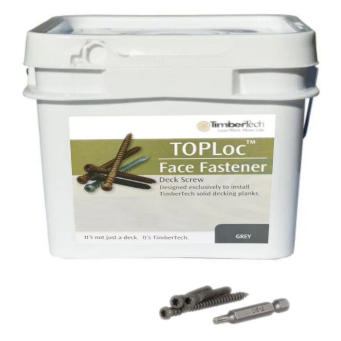 TimberTech TLOC1750G TOPLoc Screws For PRO and EDGE 2.5" Gray 500 sq ft