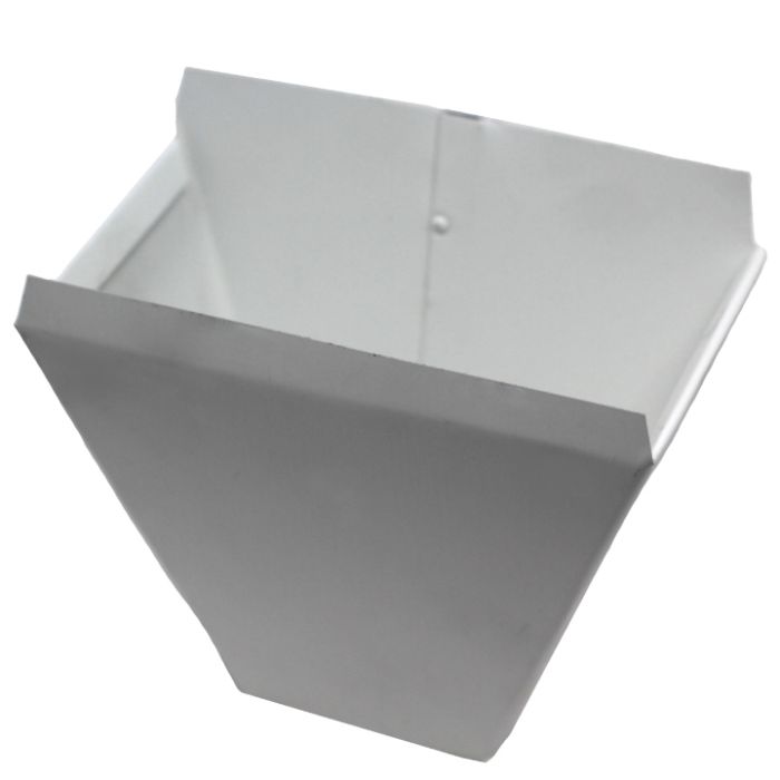 RAINDROP WMHB5K Wide Mouth Outlet for 5" K Gutters 3.25''x5.5'' White