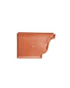 Berger K Style Copper End Cap Left 6"
