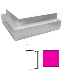 Tamlyn XHB2MC-EP ExtremeTrim Horizontal Bend 2” Mitered Corner Dunkin Extreme Pink
