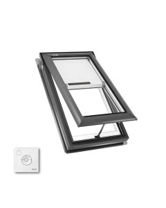 Velux Manual Fresh Air Skylight Deck Mounted Low E with Solar Blind and Remote