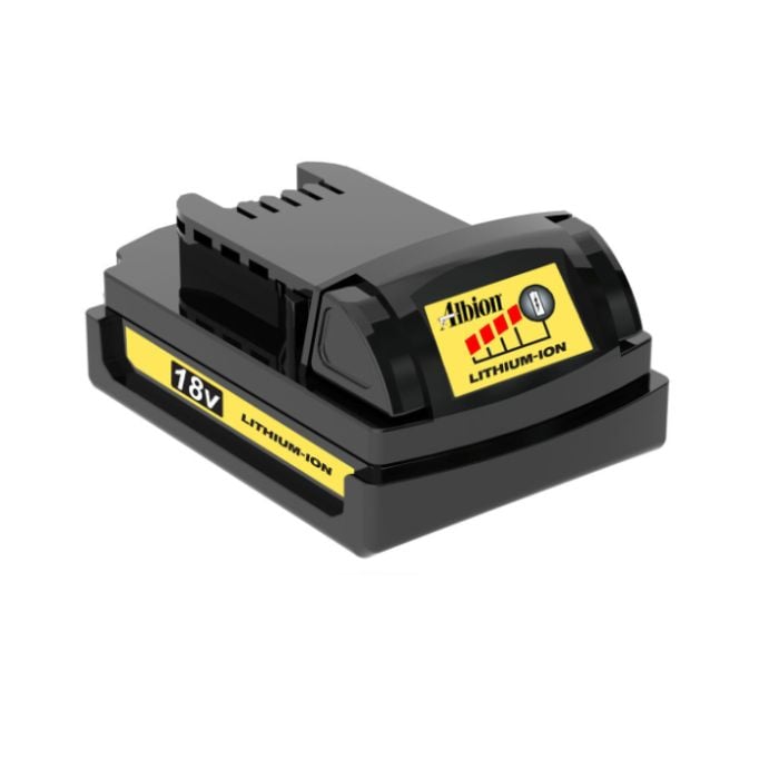 Albion Tools 18V Lithium Ion Battery 4"x2"x2"