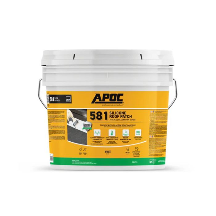 APOC 5812 Silicone Roof Patch Bucket 2 gal White