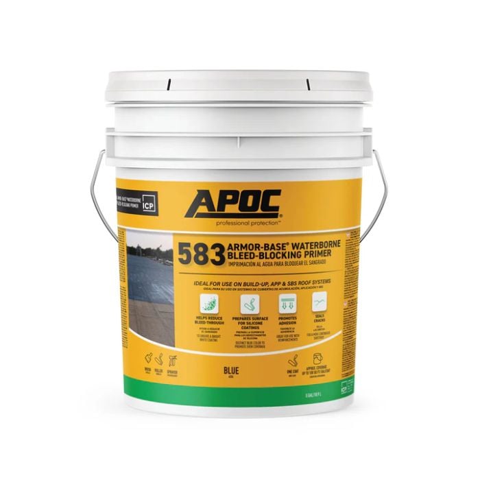 APOC 5835 Armor Base Waterborne Bleed Blocking Primer bucket 5 gal Blue