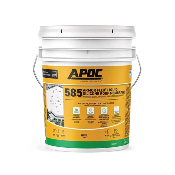 APOC 5855 Armor Flex Liquid Silicone Roof Membrane Bucket 5 gal White