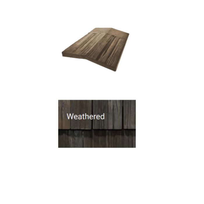 Brava Cedar Shake Solid Shake 14" X 5.375" X 6" Low 160 Degree Weathered 10/bundle