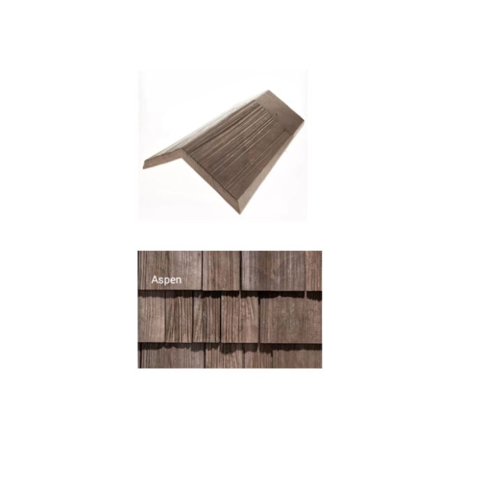 Brava Cedar Shake Solid Shake 14" X 5.375" X 6" Standard 120 Degree Aspen 10/bundle
