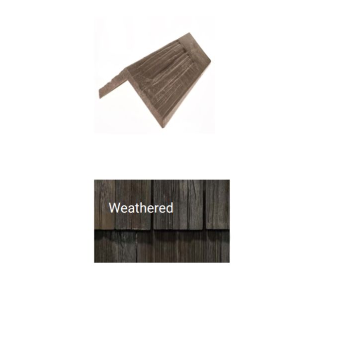 Brava Cedar Shake Solid Shake 14" X 5.375" X 6" Steep 90 Degree Weathered 10/bundle