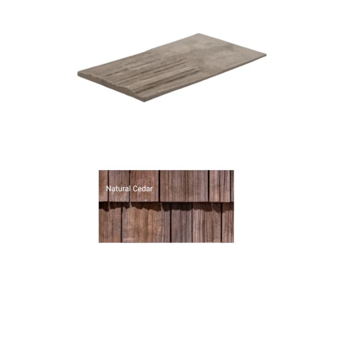 Brava Cedar Shake Solid Shake 22" X 12" X 1" Natural Cedar 5/bundle