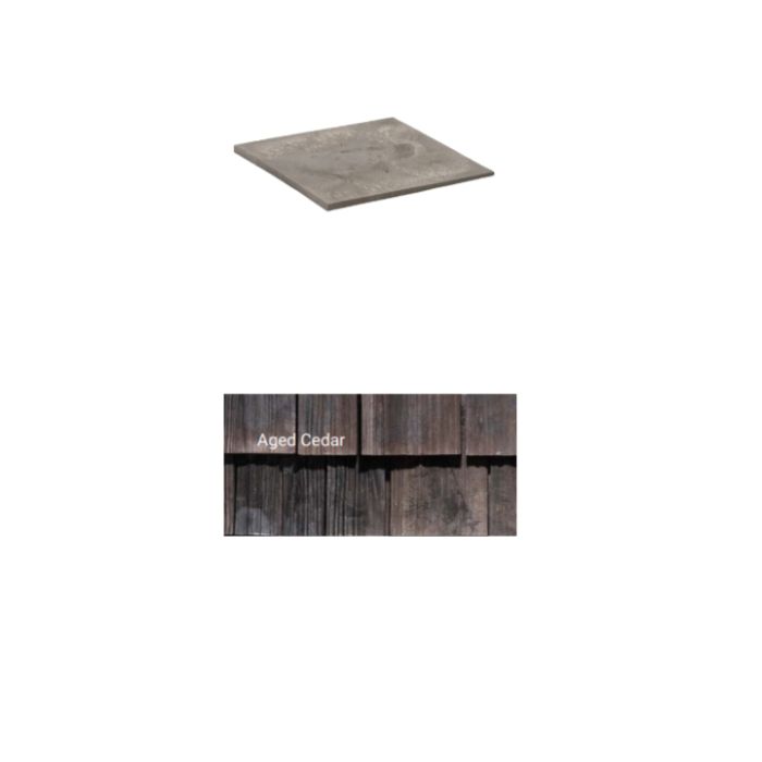 Brava Cedar Shake Starter 12" X 12" Aged Cedar 10/bundle