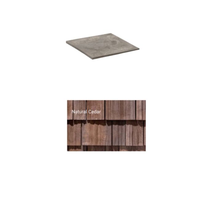 Brava Cedar Shake Starter 12" X 12" Natural Cedar 10/bundle