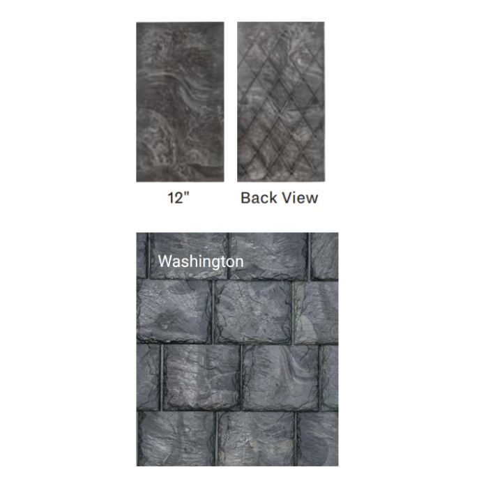 Brava Slate 2.0 Tile 22" Length X 6" 9" 12" Mixed Widths Washington 10/bundle