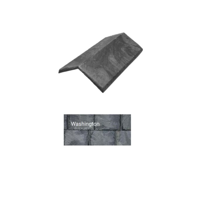Brava Slate 2.0 Tile Hip and Ridge 14" X 5.625" X 6" Standard 120 Degree Washington 10/bundle