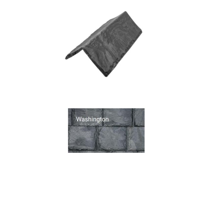 Brava Slate 2.0 Tile Hip and Ridge 14" X 5.625" X 6" Steep 90 Degree Washington 10/bundle