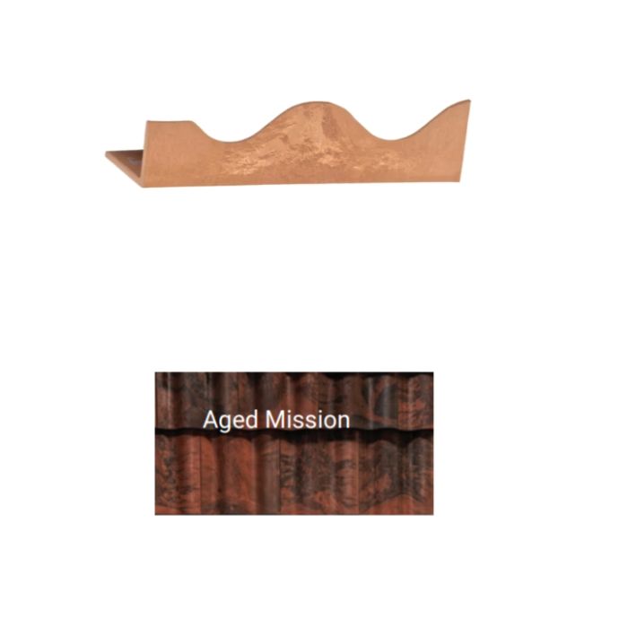 Brava Spanish Barrel Eave Starter 11.5" X 2.75" X 3" Aged Mission 10/bundle