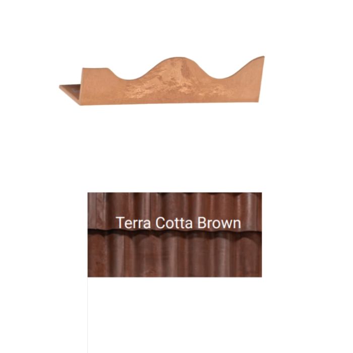 Brava Spanish Barrel Eave Starter 11.5" X 2.75" X 3" Terra Cotta Brown 10/bundle