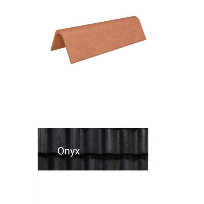 Brava Spanish Barrel Rake Edge 17" X 4.5" X 4.5" Onyx 5/bundle