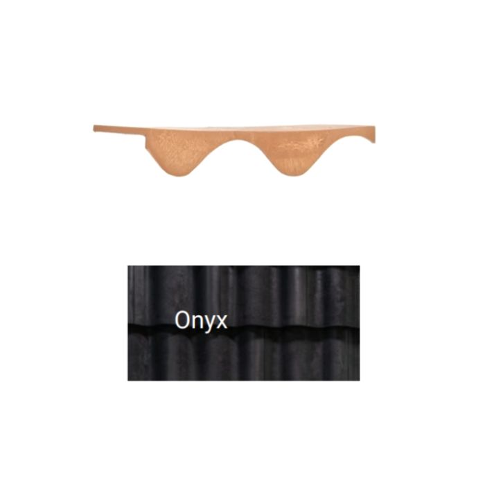 Brava Spanish Barrel Ridge Closure 11.5" X 1.5" X 3" Onyx 10/bundle