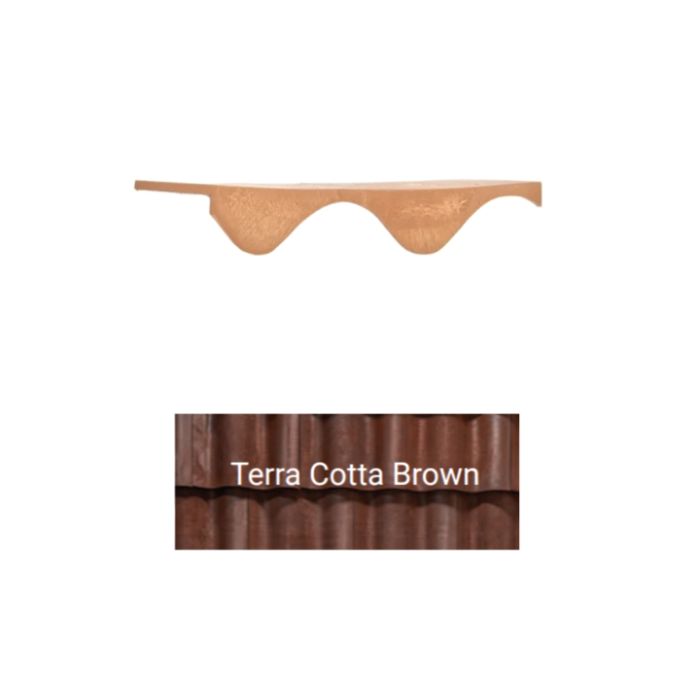 Brava Spanish Barrel Ridge Closure 11.5" X 1.5" X 3" Terra Cotta Brown 10/bundle