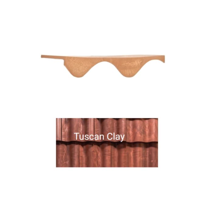 Brava Spanish Barrel Ridge Closure 11.5" X 1.5" X 3" Tuscan Clay 10/bundle