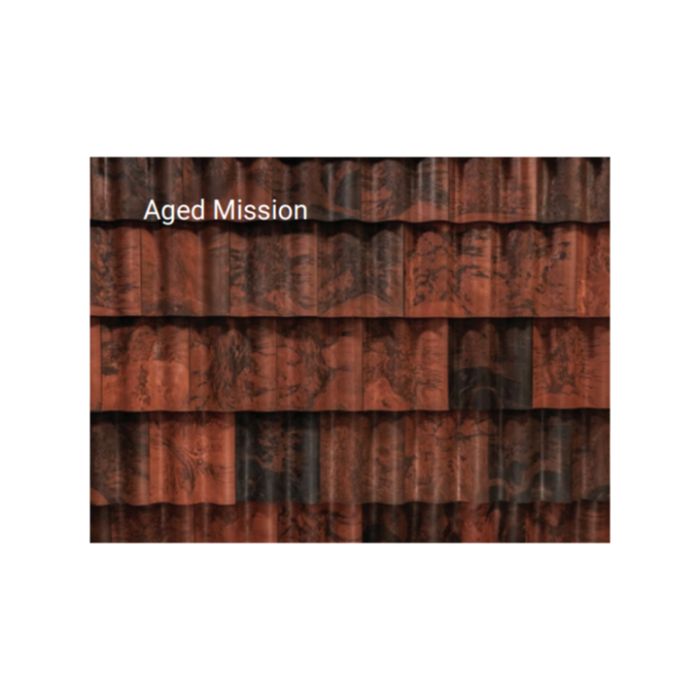 Brava Spanish Barrel Tile 16.5" X 13" Aged Mission 10/bundle