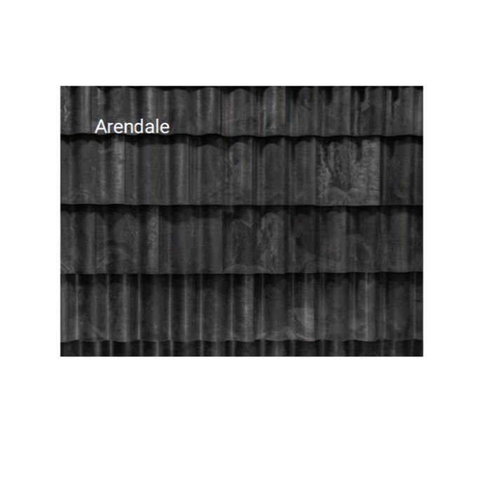 Brava Spanish Barrel Tile 16.5" X 13" Arendale 10/bundle