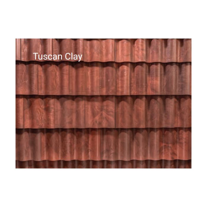 Brava Spanish Barrel Tile 16.5" X 13" Tuscan Clay 10/bundle