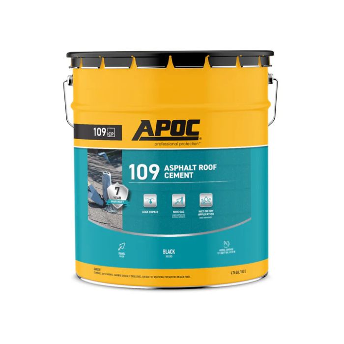 APOC 1093 Asphalt Roof Cement Bucket 3 gal Black