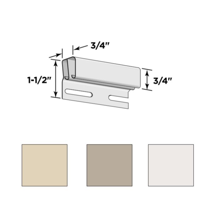 Certainteed 3/4" Dual Undersill 12'6" 12/Carton