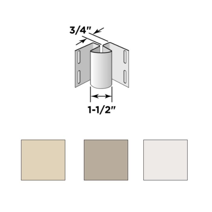 Certainteed 3/4" Inside Corner Post 10' 10/Carton