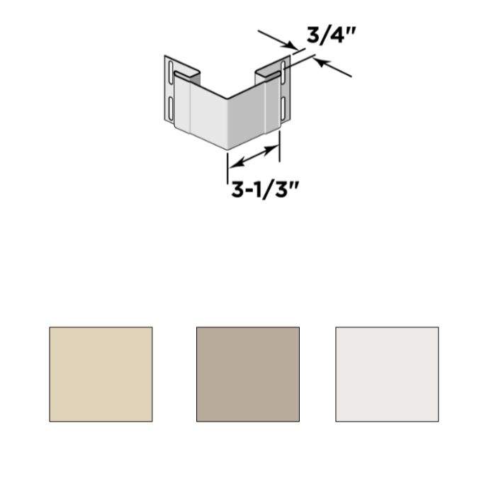 Certainteed 3/4" Outside Corner Post 10' 10/Carton
