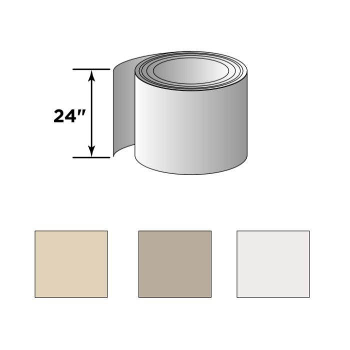 Certainteed 0.019ga Trim Coil CT PVC Striated 24"x50' 1 Roll