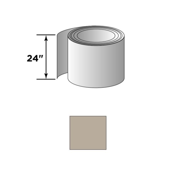 Certainteed 0.019ga Trim Coil CT PVC Striated 24"x50' 1 Roll Natural Clay