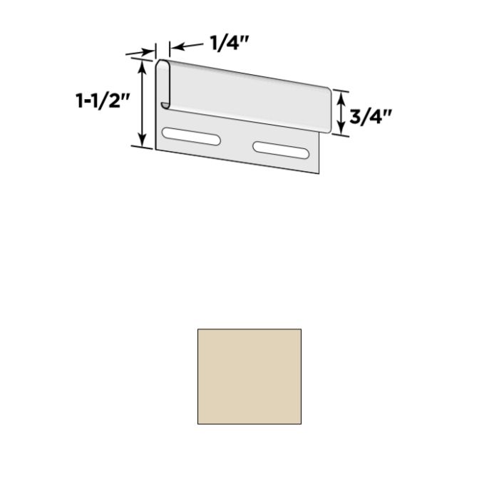 Certainteed 3/4" Undersill Trim 12'6" 48/Carton Desert Tan