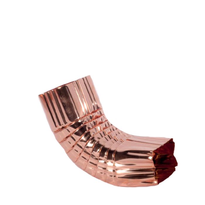 Berger Square Corrugated Elbow A-Bend 75 Degrees Copper 2"x3"