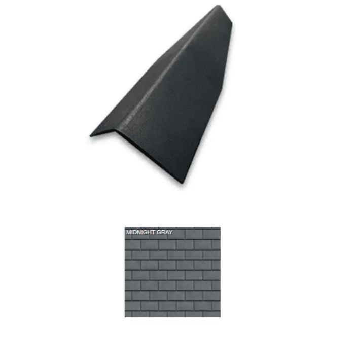 Ecostar Class C Majestic Niagara Concrete Hip and Ridge 14"x22" Midnight Gray 10/Bundle