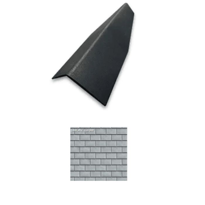 Ecostar Class C Majestic Niagara Concrete Hip and Ridge 14"x22" Smoke Gray 10/Bundle