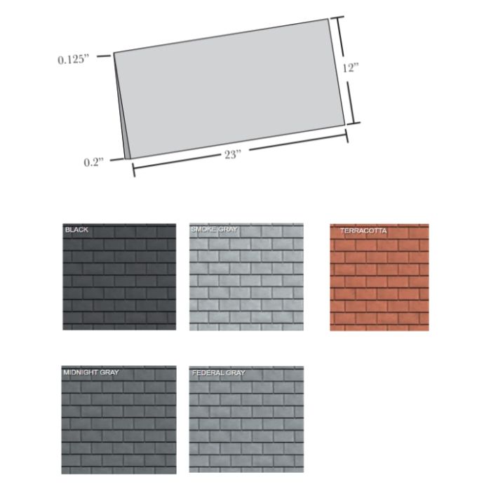 Ecostar Class C Majestic Niagara Concrete Universal Starter 12"x23" 15/bundle