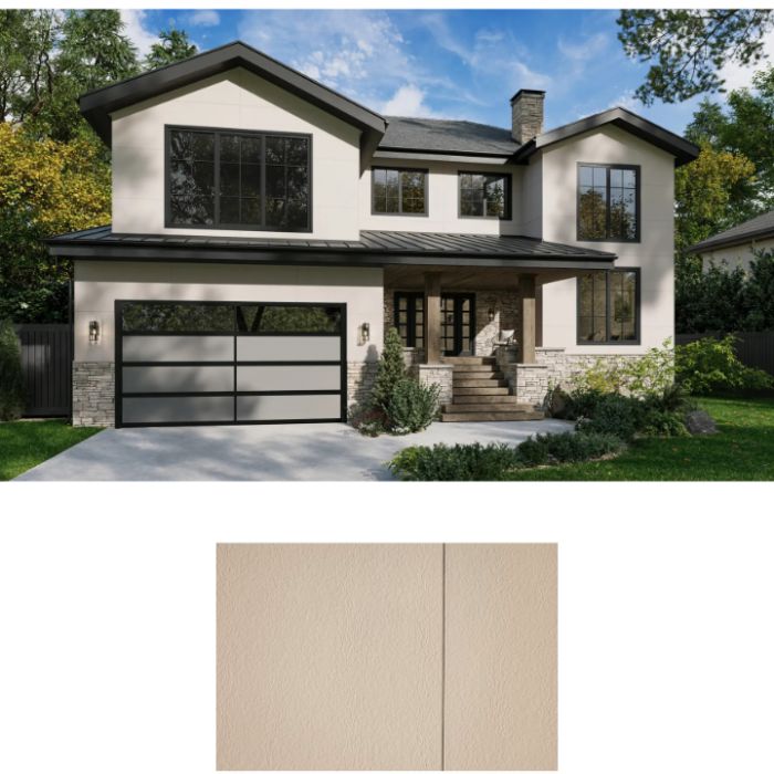 James Hardie Primed Primed Architectural Panel Fine Sand 4'x10'